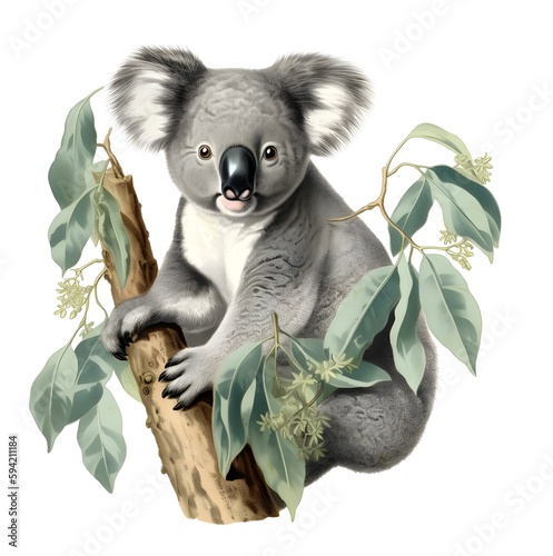 Cute Koalas, 
#australianwildlife
#australianart
#watercolorillustration
#birdillustration
#flowerillustration
#commercialuse
#clipartcollection
#graphicsdesign
#digitalart photo