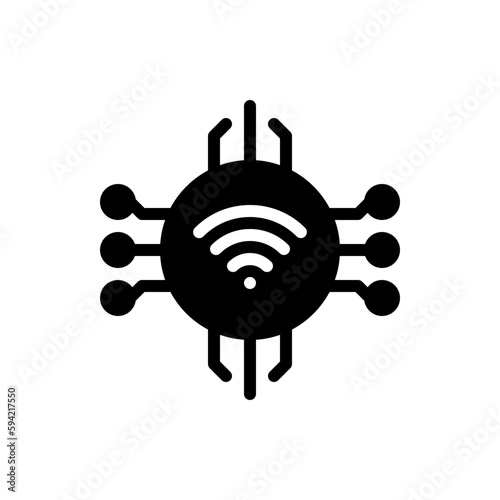 internet of things glyph icon