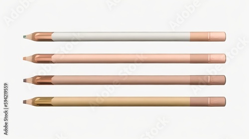 Straightforward pencils on a white background. 