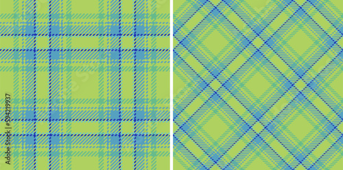 Fabric pattern seamless. Textile plaid check. Tartan background vector texture.