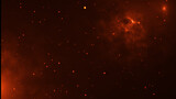Abstract background with red nebula. 3d rendering, 3d illustration.