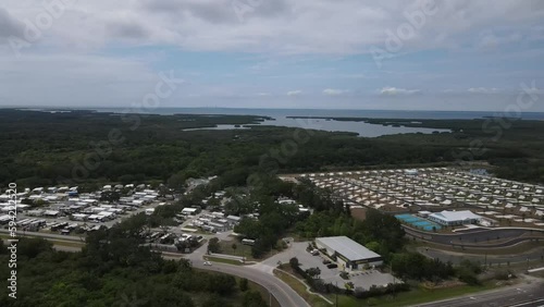 coastal RV parks in Terra Ceia bay in Palmetto, Florida photo