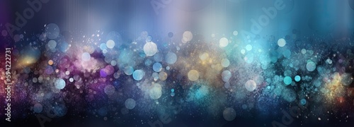 Blue pink and purple bokeh background. Whimsical colorful dreamscapes. Generative AI