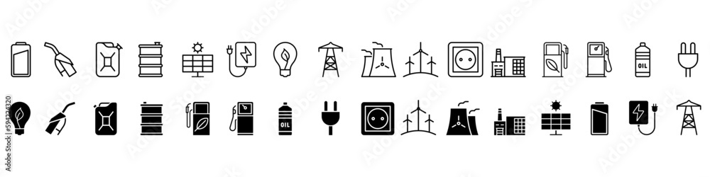 Energy icon vector set. power illustration sign collection. electricity symbol. Energy icon vector set. power illustration sign collection. electricity symbol.