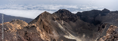 Cratère au sommet du volcan Pico do Fogo, Cap-Vert
