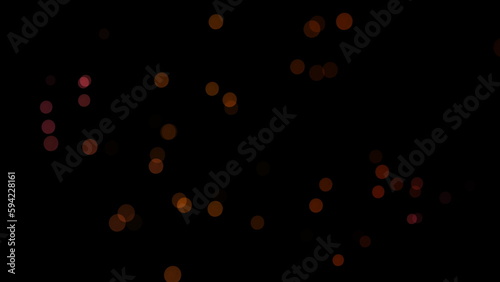 Abstract Dust Particles Background. Bokeh Particles Background.Flickering Particles, random motion of particles.