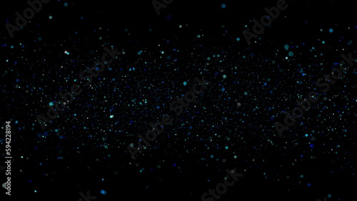 Abstract Dust Particles Background. Bokeh Particles Background.Flickering Particles, random motion of particles.