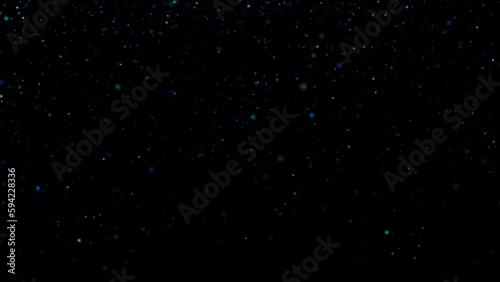 Abstract Dust Particles Background. Bokeh Particles Background.Flickering Particles, random motion of particles.