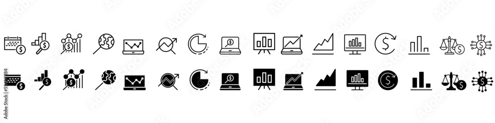 Financial Analytics icon vector. economy illustration sign. analytics symbol. Financial Analytics icon vector. economy illustration sign. analytics symbol.