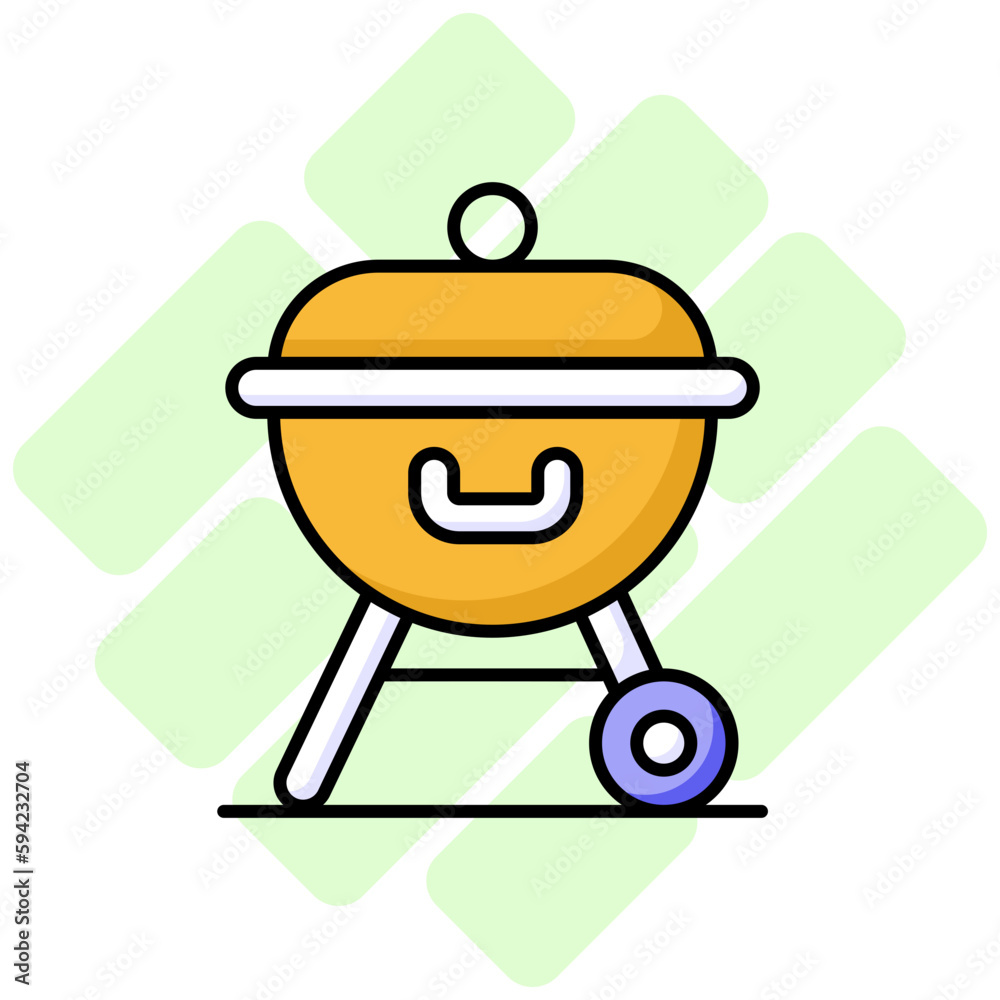 An amazing Bbq grill vector design in modern style, easy to use icon An amazing Bbq grill vector design in modern style, easy to use icon