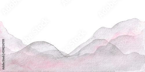 Hand draw watercolor abstract background