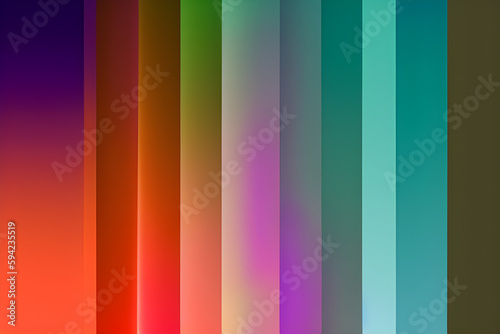 Abstract colorful background with lines, tropical gradient. Generative AI © Sylvie Bird