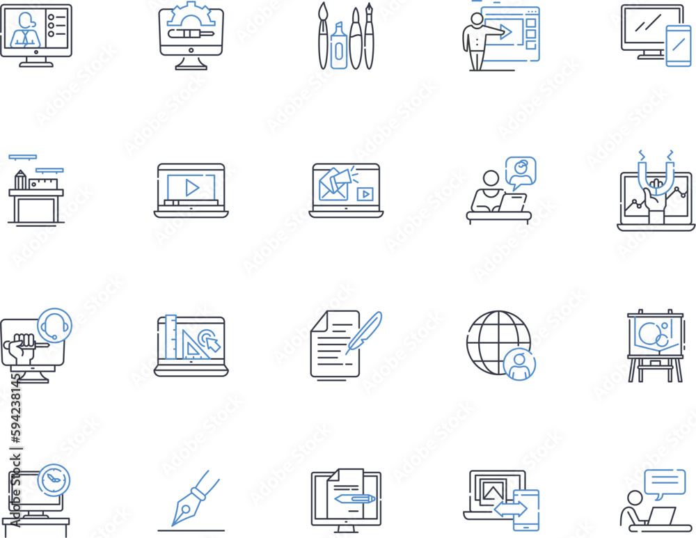 Session line icons collection. Connection, Meeting, Gathering, Dialogue, Discussion, Workshop, Seminar vector and linear illustration. Intensive,Retreat,Summit outline signs set Session line icons collection. Connection, Meeting, Gathering, Dialogue, Discussion, Workshop, Seminar vector and linear illustration. Intensive,Retreat,Summit outline signs set