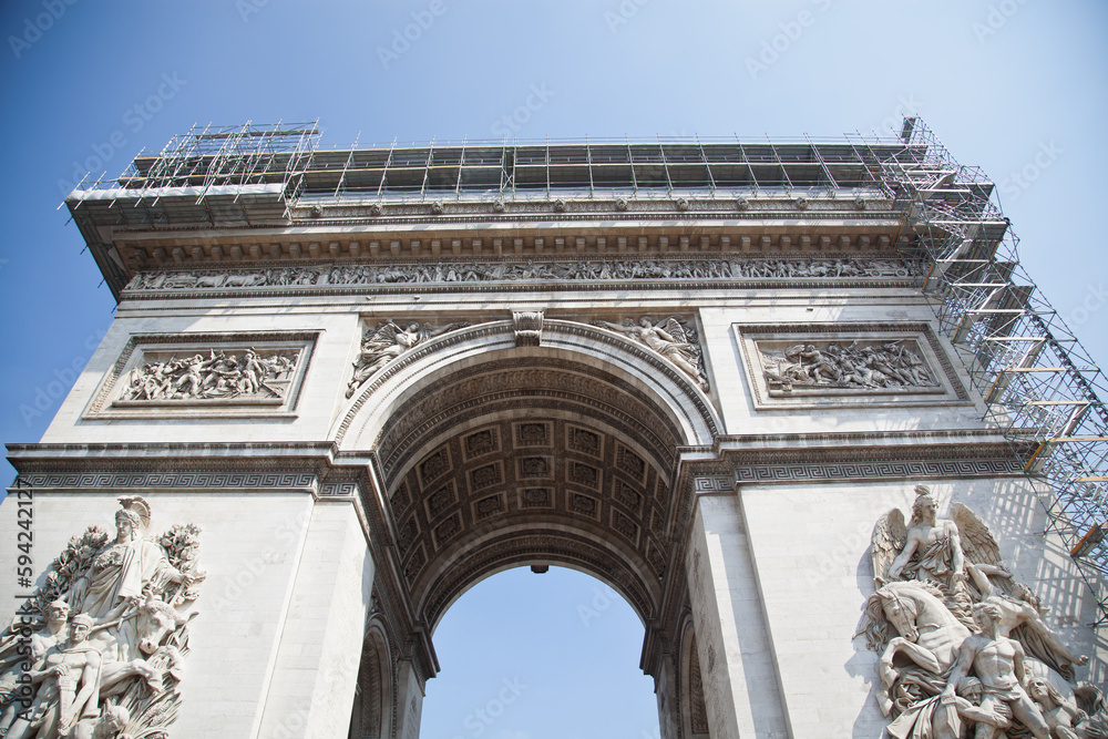 Obraz premium Paris, detail Arc de Triomphe 