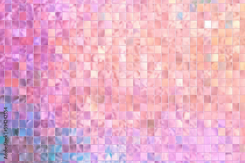 hologram pink square mosaic sparkle background