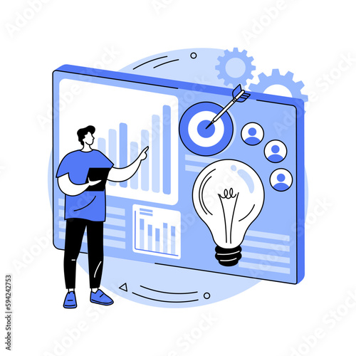 Project initiation abstract concept vector illustration.