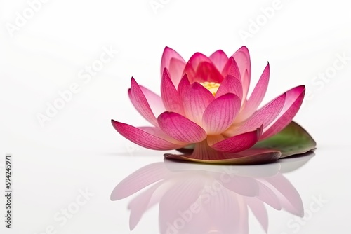 pink water lily, ai generative