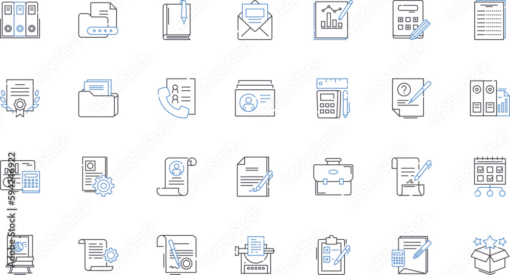 Plotting course line icons collection. Navigation, Route, Mapping, Direction, Guide, Charting, Tracking vector and linear illustration. Coursework,Planning,Strategy outline signs set