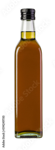 bottle oil glass isolated