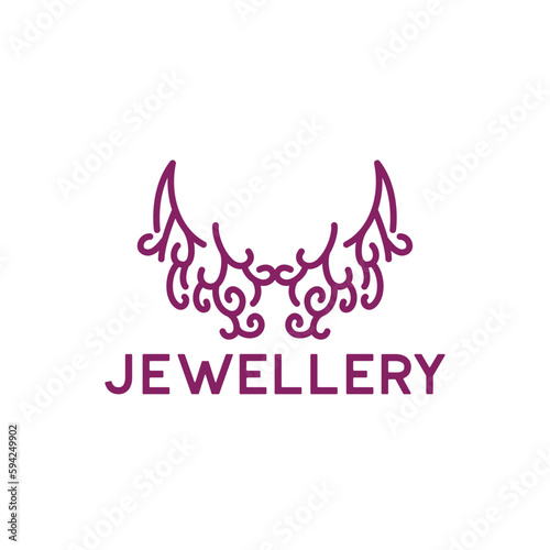 Jewelry logo on white background. vector illustration