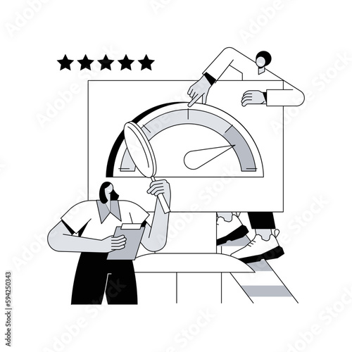 Credit rating abstract concept vector illustration.