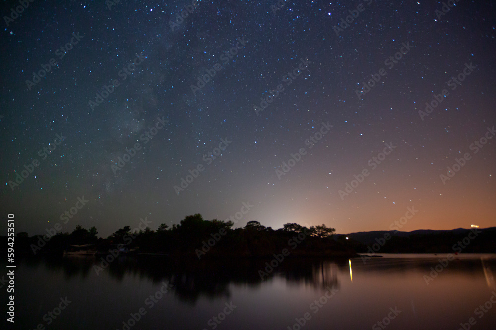 Fethiye Ölüdeniz , astrophotography , Milky Way and meteor shower .