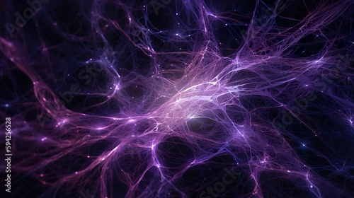 Purple neural network (Generative AI)