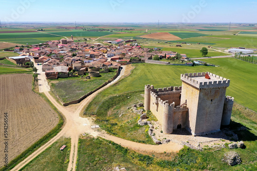 Villalonso medieval castle, Zamora, Spain photo