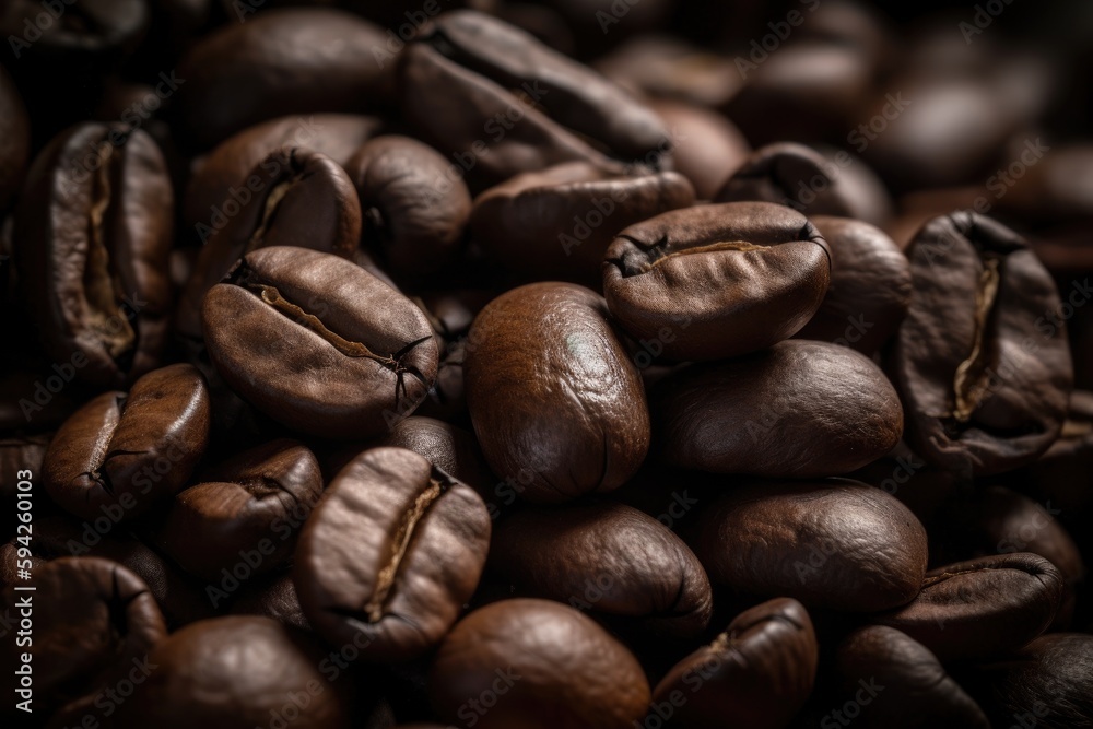 Coffee beans closeup Coffee beans closeup