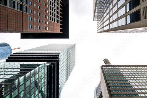 Frankfurt, Hochhäuser, Perspektive photo