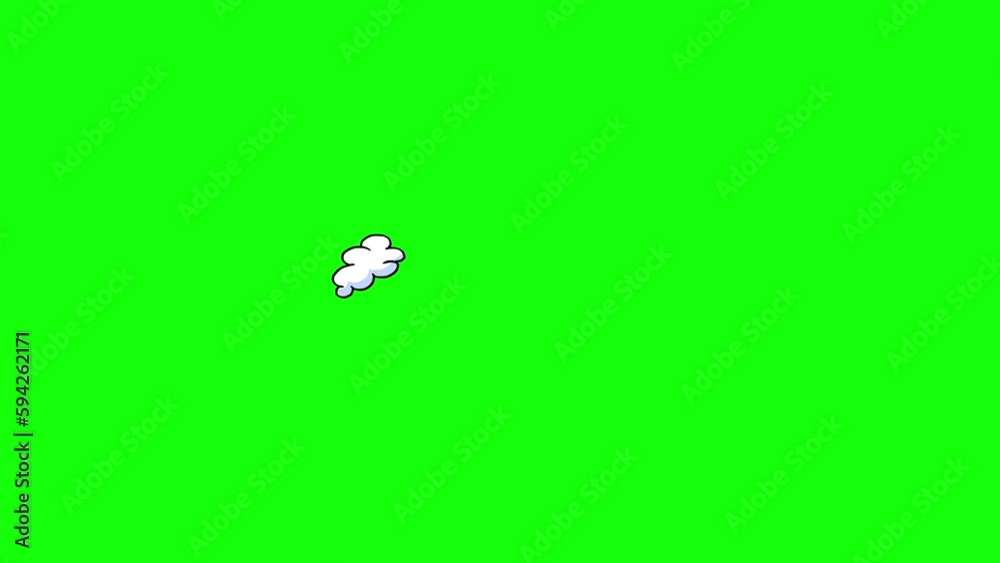 Cloud not very big and large circle rotation black outline. Animation on green screen. Motion cartoon element good for keying and compositing for any video. Cloud not very big and large circle rotation black outline. Animation on green screen. Motion cartoon element good for keying and compositing for any video.