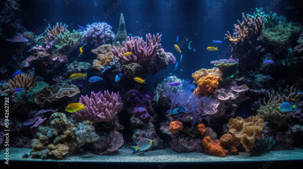 Naklejka premium Coral reef