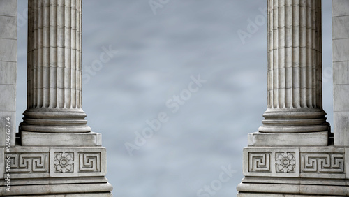 Fotografia two white columns