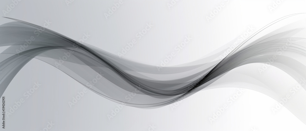 Abstract grey, white smooth element swoosh speed wave modern stream ...