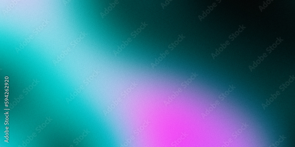 Dark turquoise pink grainy gradient background, copy space, noise texture effect, wide banner size Dark turquoise pink grainy gradient background, copy space, noise texture effect, wide banner size