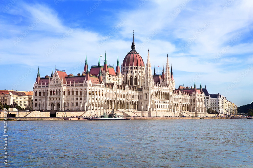 parliament building in budapest in hungary