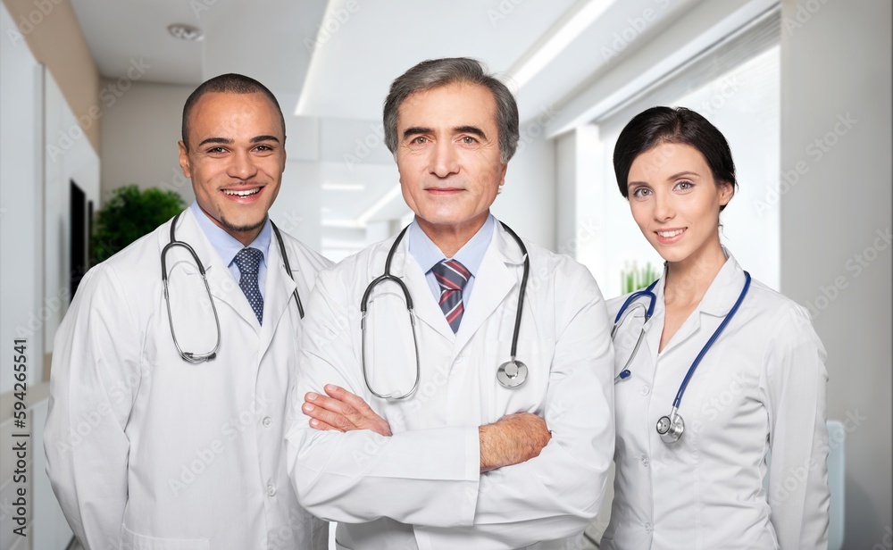 Team of medical doctors, healthcare hospital concept Team of medical doctors, healthcare hospital concept