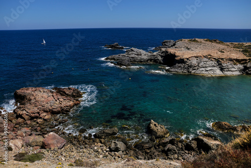 Views of Cala Fria beach from Cabo de Palos lighthouse © SoniaBonet