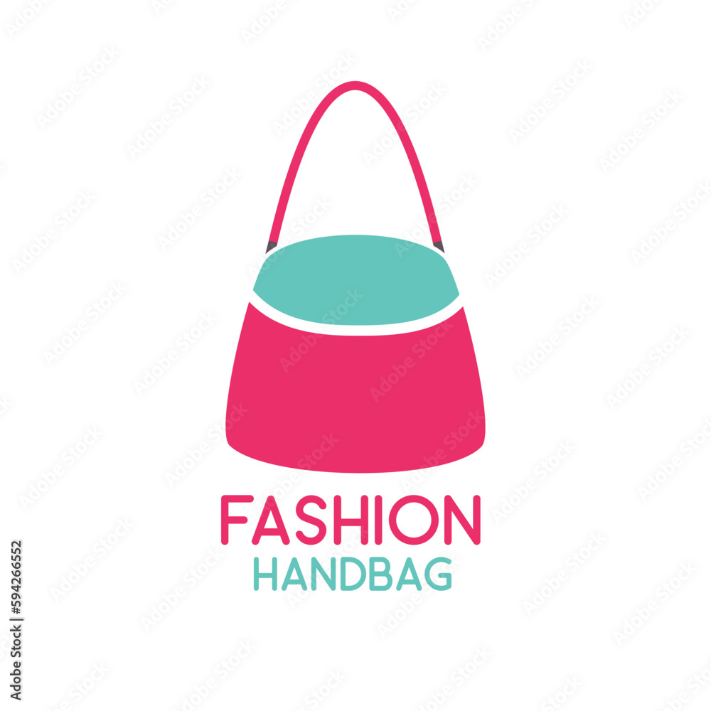 Handbag logo on white background. vector illustration Handbag logo on white background. vector illustration