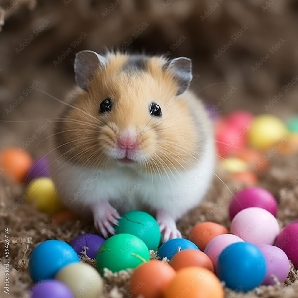 A close-up shot of a cute hamster A close-up shot of a cute hamster