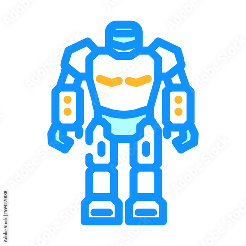 toy robot toy baby color icon vector illustration