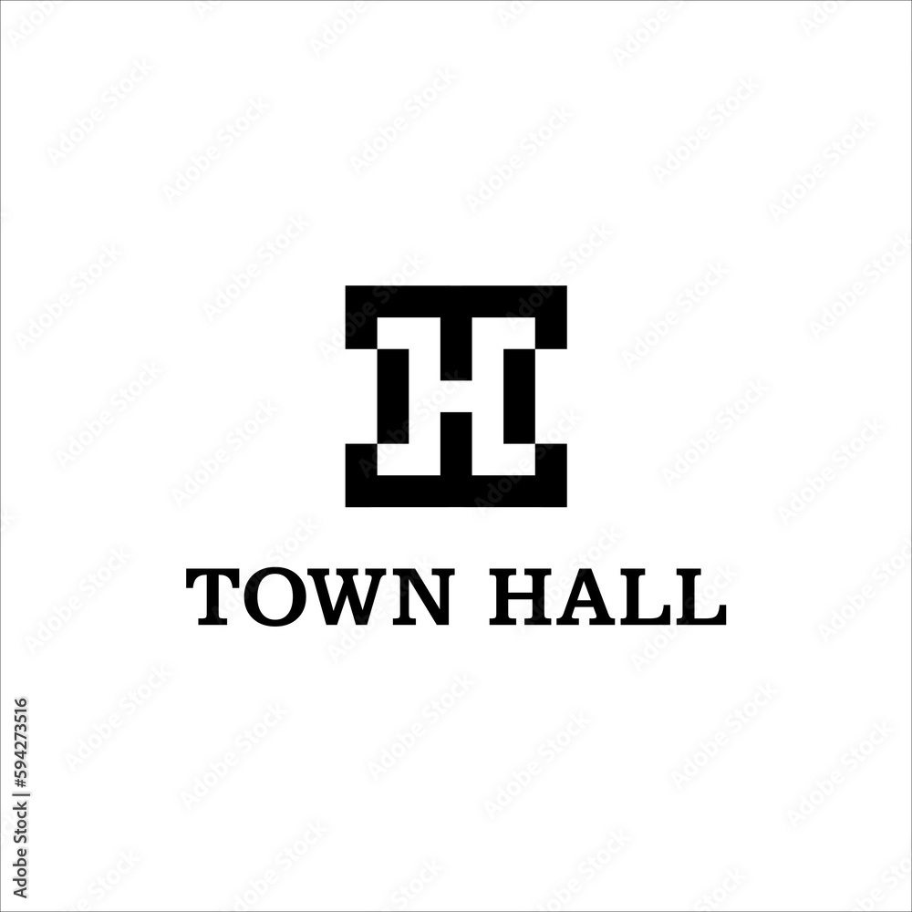 Initial TH, HT logo vector Initial TH, HT logo vector