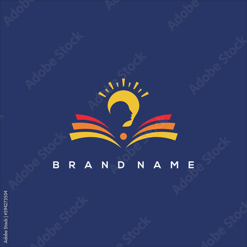 book and logo vector idea
