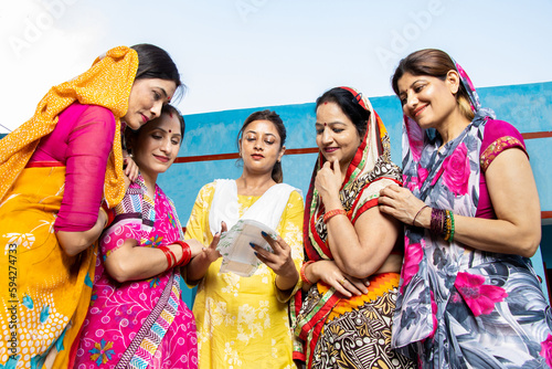 Female Hygiene, Vaginal Health, Intimate Care Product, Young indian woman educating others about sanitary pad and,  Rural india.