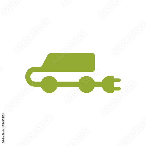 Ev charger symbol icon for electric cars charging station, electromobile, renewable energy concept. Flat style.