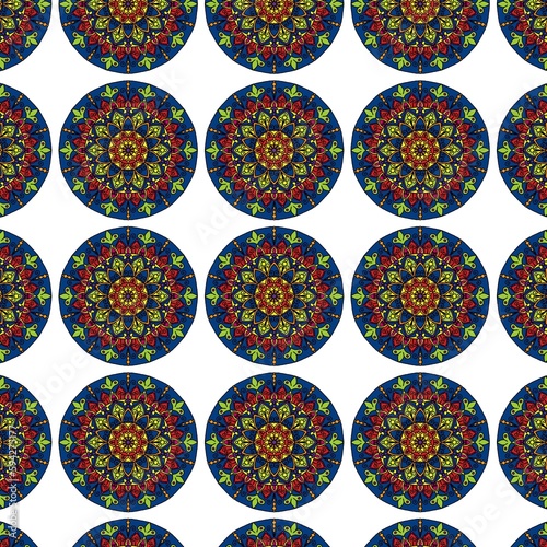 colorful mandala painting