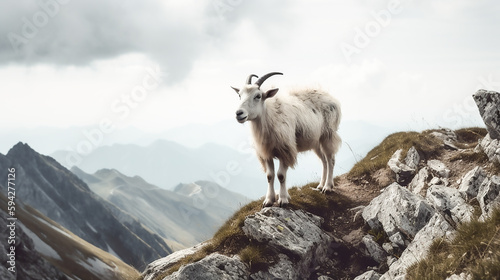 Ziege in den Alpen KI © KNOPP VISION