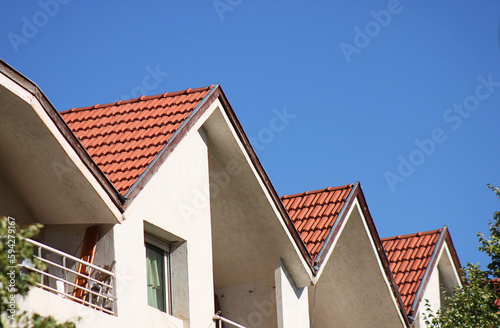 roofs of houses