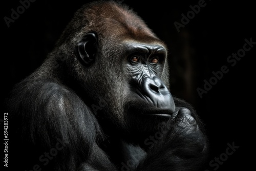 SilverBack male gorilla in the forest © Ramon Grosso