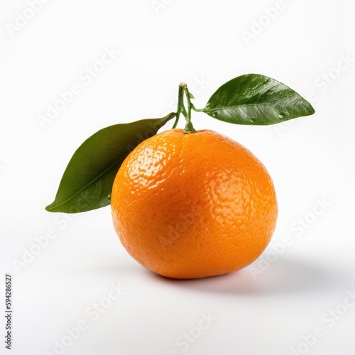 Tangerine fruit isolated on white background.